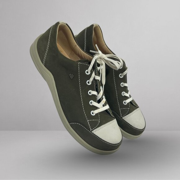 Finn Comfort Women’s Soho Olive Green Nubuck US 7.5 - Picture 2 of 4
